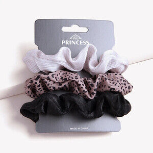 Leopard Print Scrunchie Set of 3